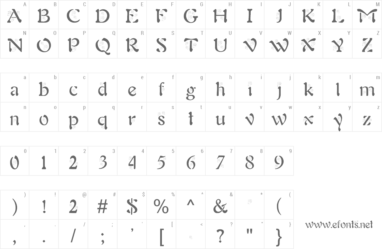 Font BJF Angels preview